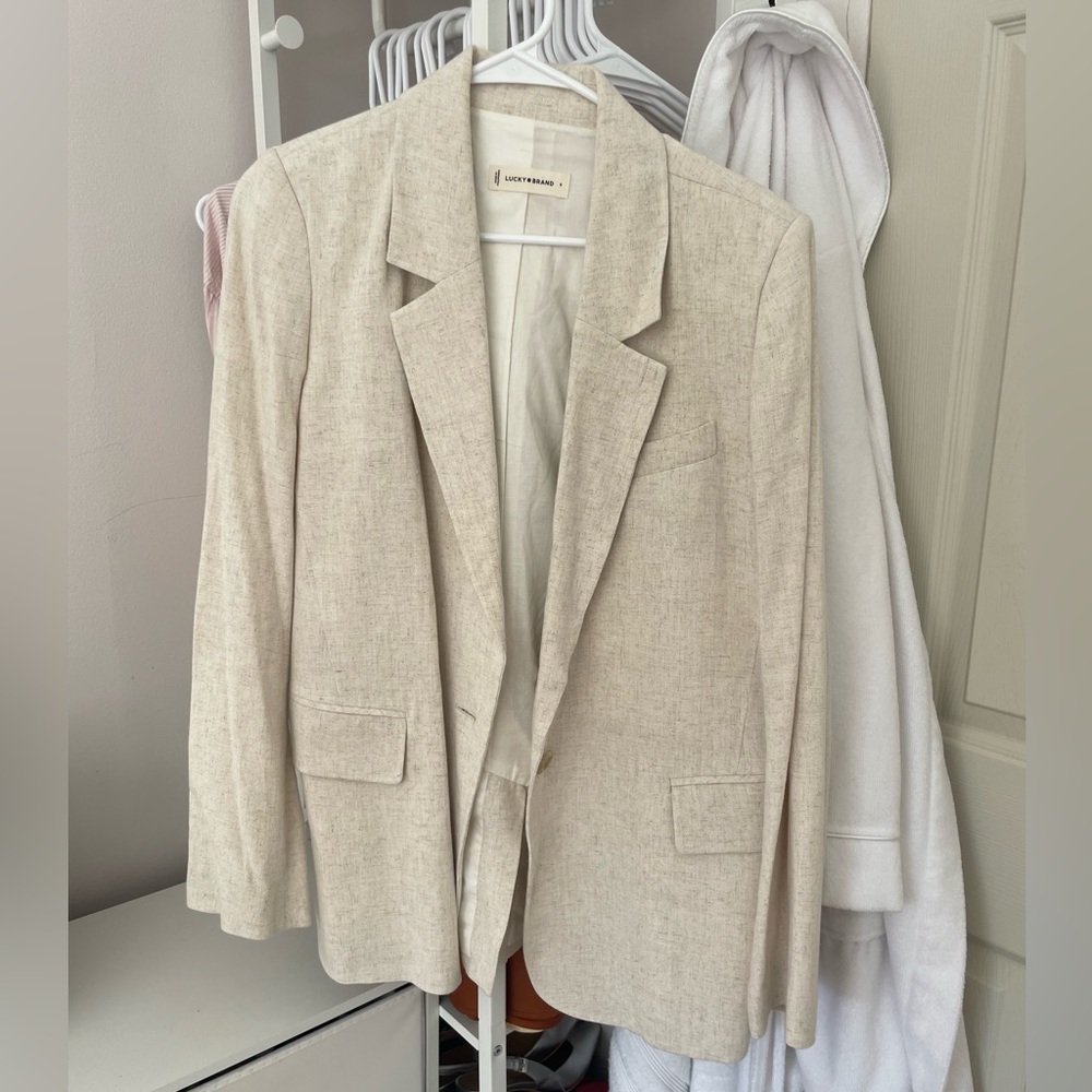 Linen Blazer, Lucky Brand Size Small!